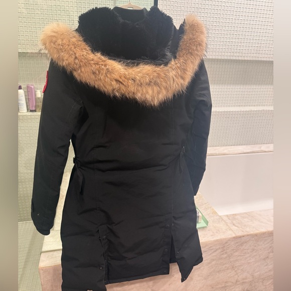 Canada Goose Black Fur-Trim Hooded Parka - Picture 3 of 9